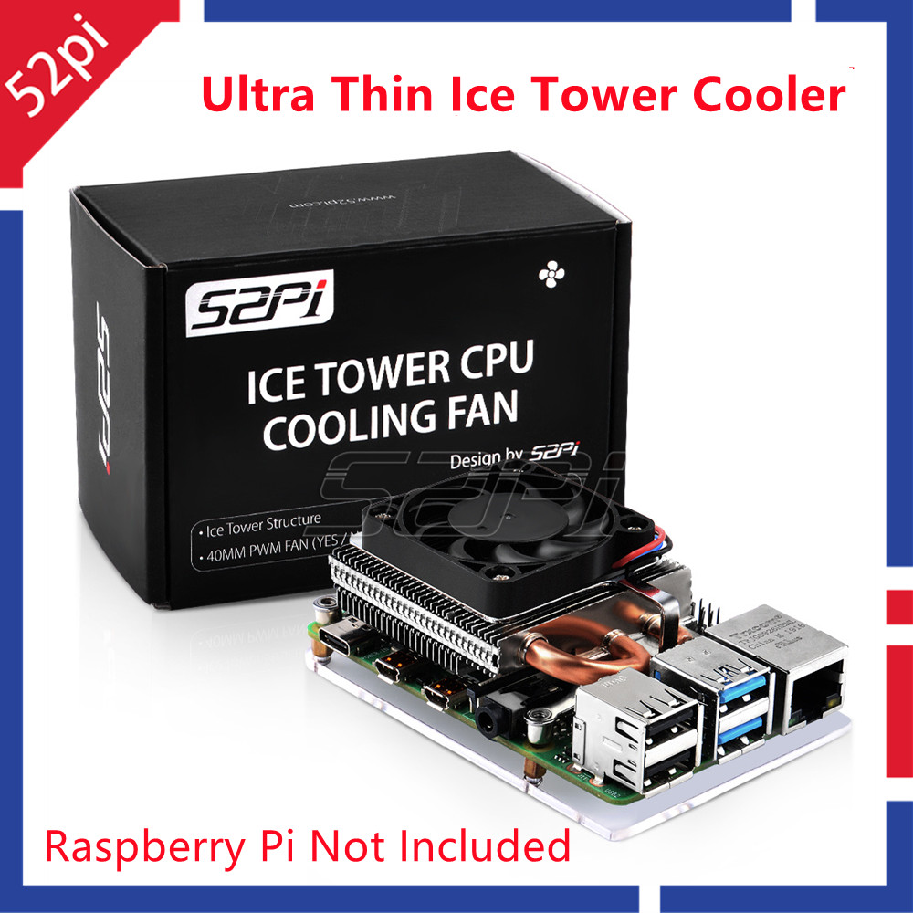 52Pi New Ultra Thin Ice Tower  - Raspberry Pi Water Cooling Kit 评论和价格