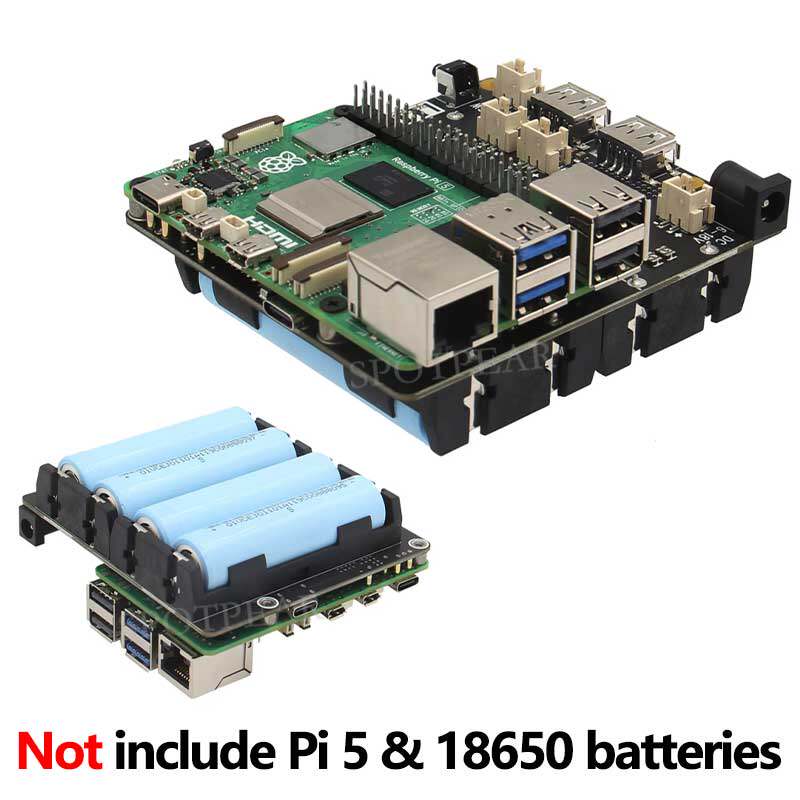 X1202 Raspberry Pi 5 UPS Power - Raspberry Pi Uninterrupted Power Supply Ups 18650 评论和价格